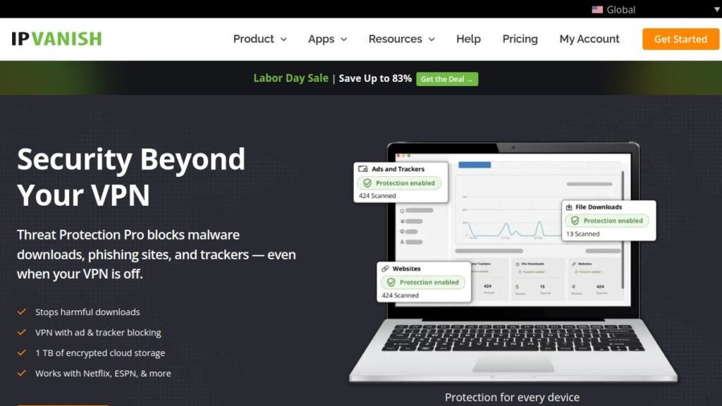 IPVanish — Best for Multi-Device Households